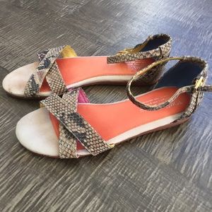 Toms snakeskin flats